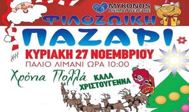 Χριστουγεννιάτικο Bazaar της Φιλοζωικής Μυκόνου