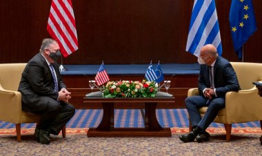 US Secretary of State Pompeo - ΥΠΕΞ Δένδιας: Κοινή δήλωση Δένδια – Πομπέο – «Τα ζητήματα θαλασσίων ζωνών να λύνονται με βάση το διεθνές δίκαιο»