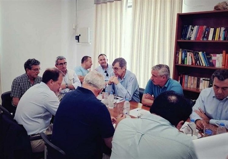 Δεύτερη συνεδρίαση του Συντονιστικού Οργάνου Πολιτικής Προστασίας, υπό τον Περιφερειάρχη Γιώργο Χατζημάρκο στην Κω