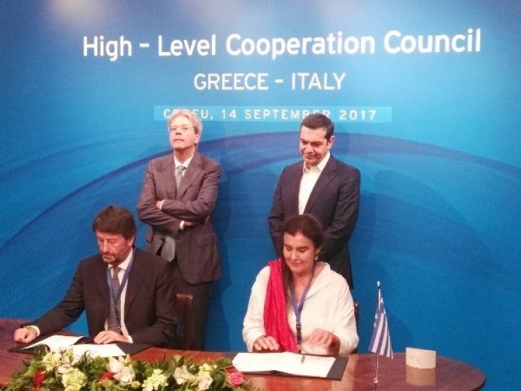 Μνημόνιο Συνεργασίας Ελλάδας - Ιταλίας στον τομέα του Πολιτισμού