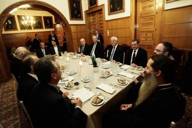 Επίσημο δείπνο στους Περιφερειάρχες παρέθεσε ο Αρχιεπίσκοπος Αθηνών, Ιερώνυμος