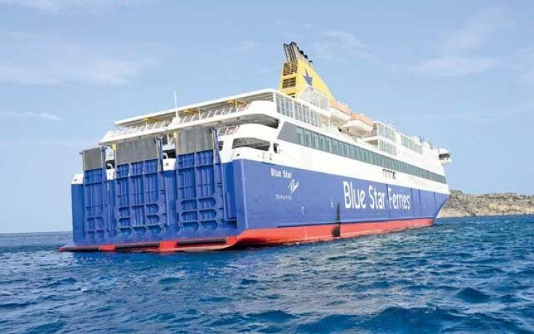 Απαγόρευση απόπλου και άρση απαγόρευσης Ε/Γ-Ο/Γ πλοίου "Blue Star Patmos" στην Ίο λόγω βλάβης στον καταπέλτη