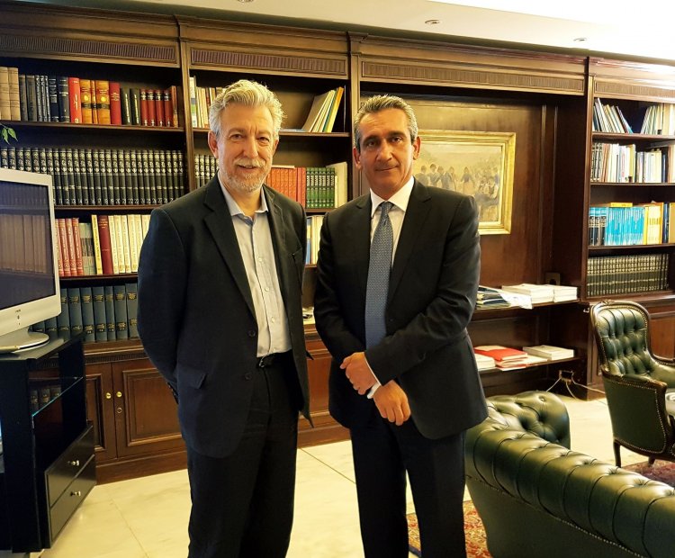 Συνάντηση Περιφερειάρχη Γ. Χατζημάρκου με τον Υφυπουργό Αθλητισμού Σταύρο Κοντονή