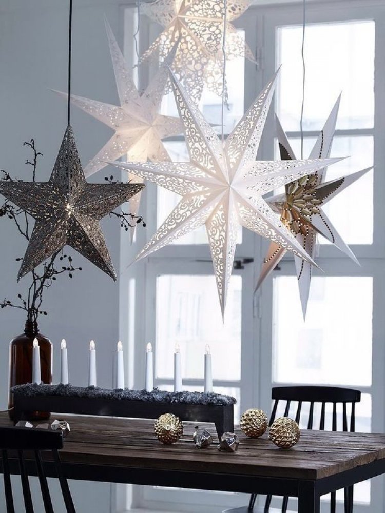 20 Απίθανες Χριστουγεννιάτικες ιδέες διακόσμησης με αστέρια!!