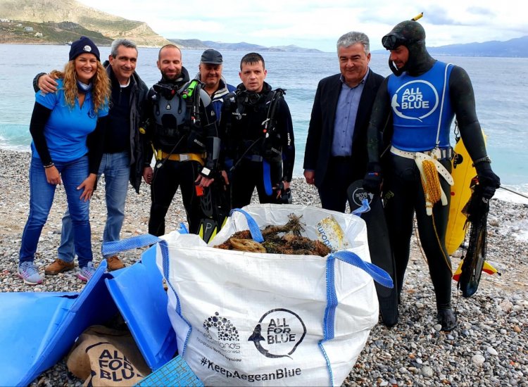 Στην Κάλυμνο συνέχισε το “ταξίδι” της η περιβαλλοντική δράση της Περιφέρειας Ν. Αιγαίου, “Keep Aegean Blue”