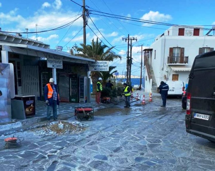 Διακοπή νερού στη Χώρα Μυκόνου λόγω βλάβης στο δίκτυο ύδρευσης της ΔΕΥΑΜ