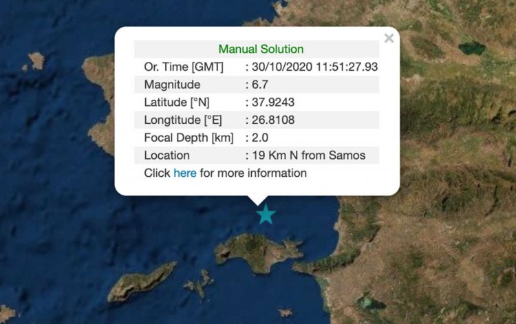 Earthquake rocks Samos: Ισχυρός σεισμός 6,7 Ρίχτερ στη Σάμο -Ιδιαίτερα αισθητός στην Μύκονο -Ταρακουνήθηκε και η Αττική
