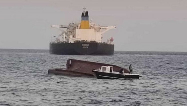 Tanker and fishing boat collision : Σύγκρουση ελληνικού δεξαμενόπλοιου με τουρκικό αλιευτικό ανοιχτά της Μερσίνης