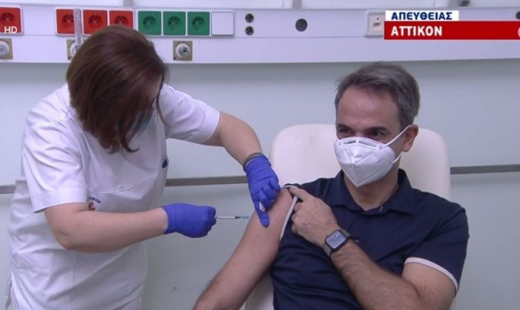 Coronavirus Vaccination: Εμβολιάστηκε ο Πρωθυπουργός Κυριάκος Μητσοτάκης