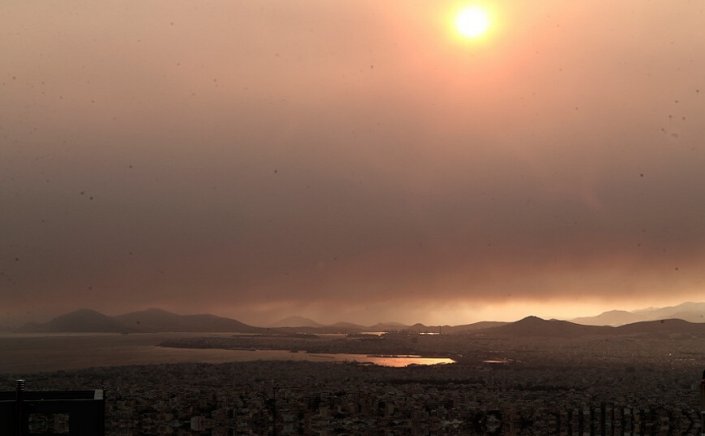 Wildfires Effects: Επιβαρυμένη ξανά η ατμόσφαιρα, λόγω της φωτιάς στην Εύβοια!!