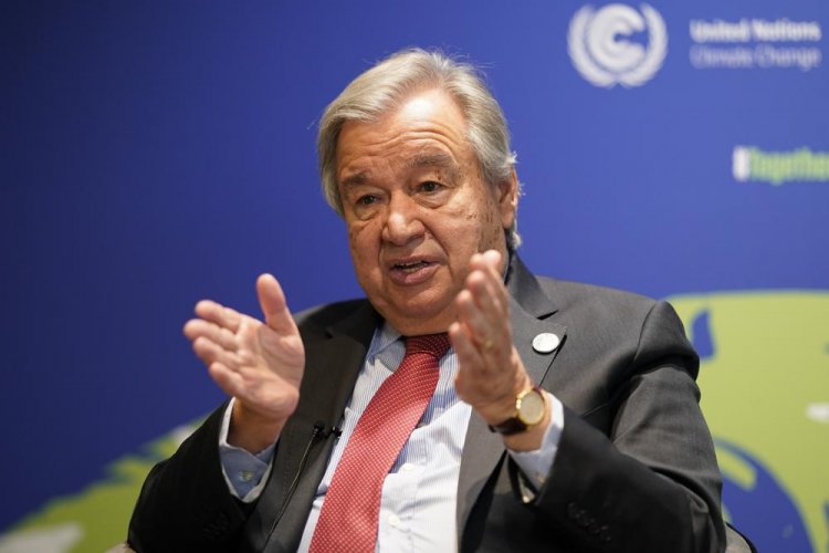 COP26 - Antonio Guterres:  Ο Γκουτέρες κατήγγειλε τις «κούφιες» υποσχέσεις σε έναν κόσμο που συνεχίζει να εξαρτάται από τα ορυκτά καύσιμα