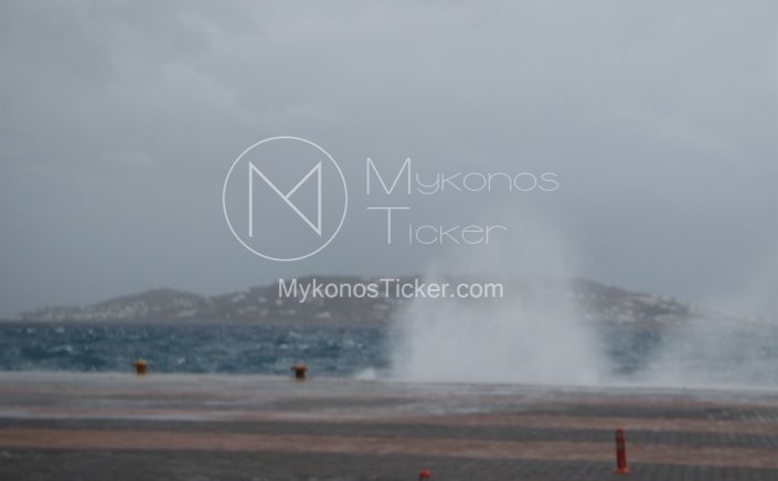 Marine Forecast: Λήψη Αυξημένων Μέτρων από το Λιμεναρχείο Μυκόνου, λόγω Νέου Δελτίου Αναγγελίας Θυελλωδών Ανέμων εντάσεως 7-8 bf