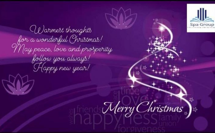 Joyeuses Fêtes! Wonderful Christmas and Happy new year from Spa Group