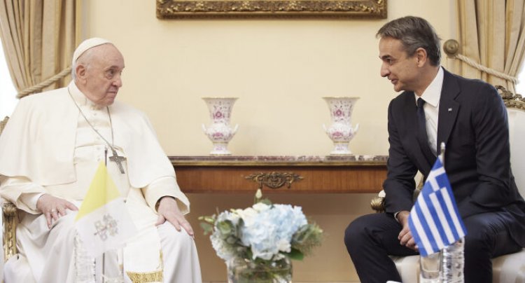 PM Mitsotakis: Συνάντηση του Κυρ. Μητσοτάκη με τον Πάπα Φραγκίσκο