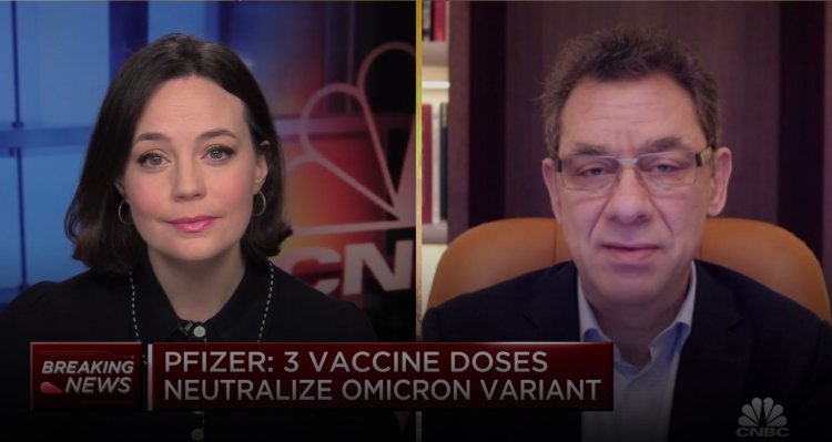 Pfizer CEO Albert Bourla: Μπορεί να χρειαστεί νωρίτερα η τέταρτη δόση εμβολίου λόγω της μετάλλαξης Όμικρον