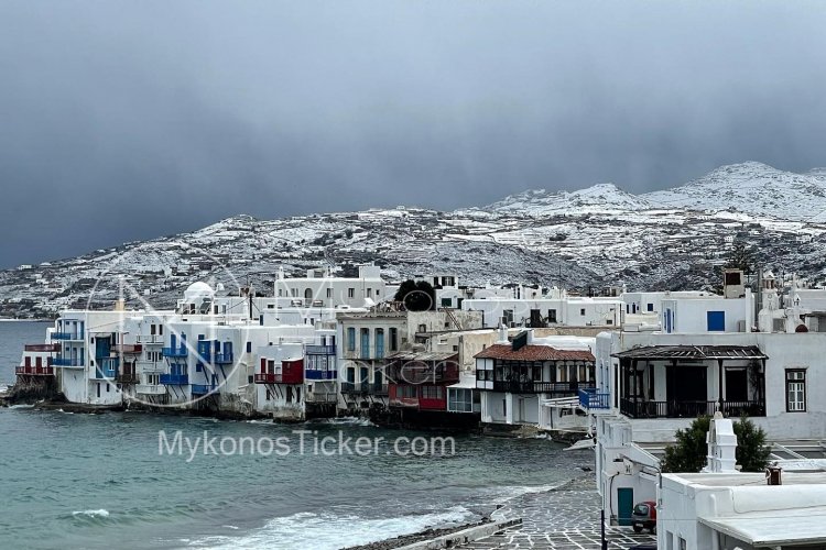 Bad weather wave Elpis: Μαζικά μηνύματα του 112 σε κατοίκους της Μυκόνου και νησιών του Νοτίου Αιγαίου