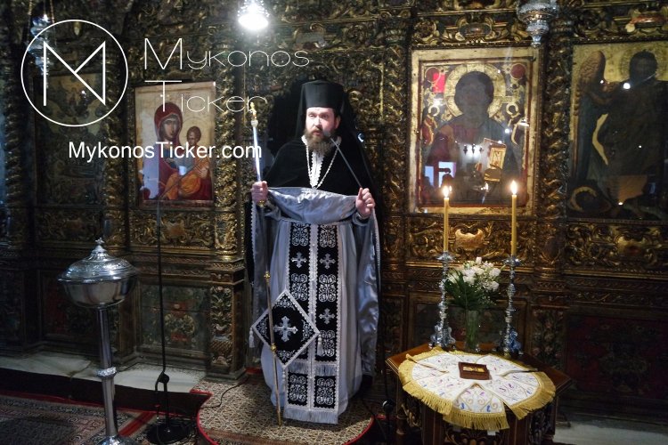 Mykonos Monasteries: Προηγιασμένη Ακολουθία των Τιμίων Δώρων στην Ιερά Μονή Θεοτόκου Τουρλιανής [pics & vids]