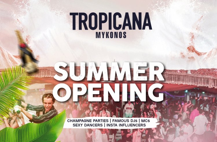 Tropicana Summer Opening: Tropicana Mykonos is opening for the 2022 summer season on April 30! [pics & video]