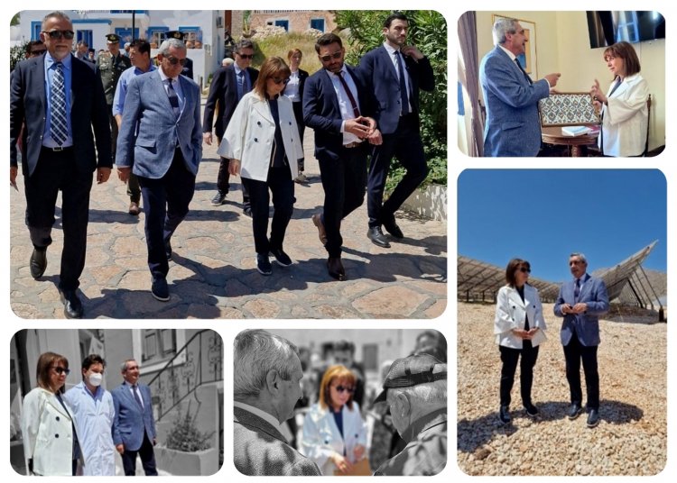President Sakellaropoulou - Aegean Islands: Διήμερη επίσκεψη της Κατερίνας Σακελλαροπούλου σε Χάλκη, Τήλο και Σύμη