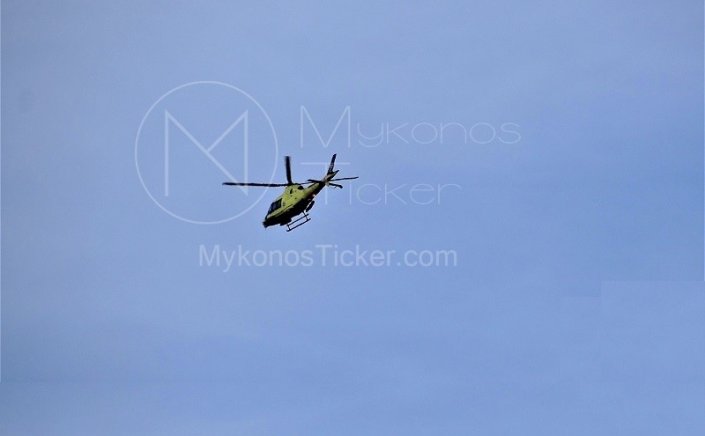 Medical AirLift from Mykonos: Αεροδιακομιδή ασθενούς από Μύκονο στο στρατόπεδο Σακέτα