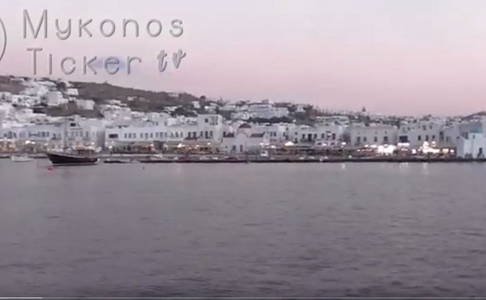 Mykonos Ticker Tv:The main waterfront of Mykonos