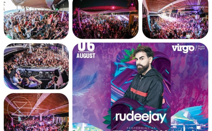 Tropicana Mykonos: Famous Italian DJ Rudeejay on the decks of Tropicana, Saturday August  06, 2022 [pics]