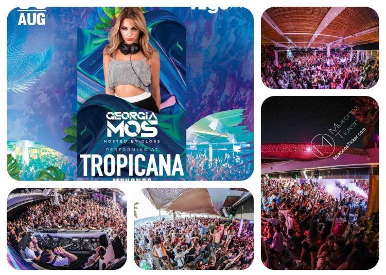 Tropicana Mykonos: Famous DJ Georgia Mos on the decks of Tropicana, Friday August 5th, 2022 [ pics]