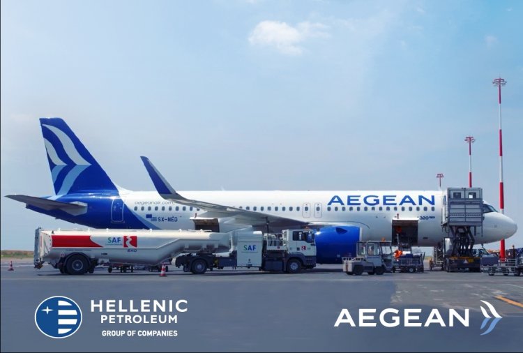 Sustainable Aviation Fuels: Πτήσεις με βιώσιμα αεροπορικά καύσιμα (SAF) και από το αεροδρόμιο της Αθήνας, από την AEGEAN και τα ΕΛΛΗΝΙΚΑ ΠΕΤΡΕΛΑΙΑ