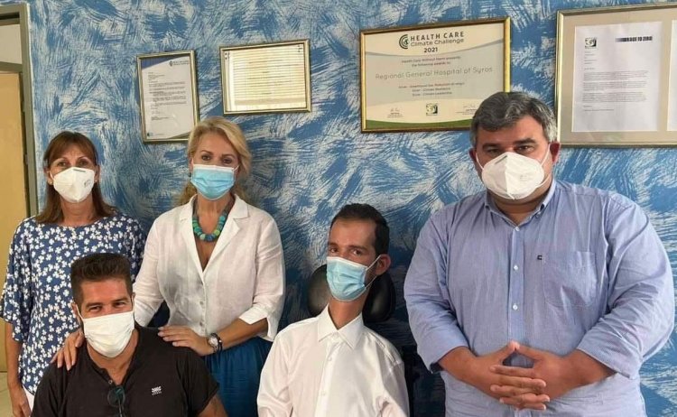 Syros Healthcare:  Το Γενικό Νοσοκομείο Σύρου επισκέφθηκε ο Ευρωβουλευτής Στέλιος Κυμπουρόπουλος