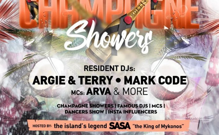 Tropicana Mykonos: The famous Champagne Showers party take place every Wednesday. Are you ready to live the experience? [pics &videos]