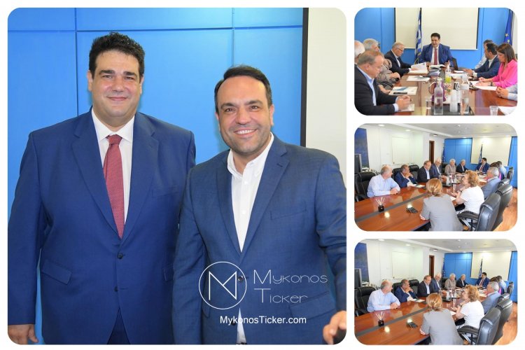 Mayor of Mykonos, K. Koukas: Τις άμεσες προτεραιότητες της τοπικής αυτοδιοίκησης έθεσε η ΚΕΔΕ στον Θεόδωρο Λιβάνιο