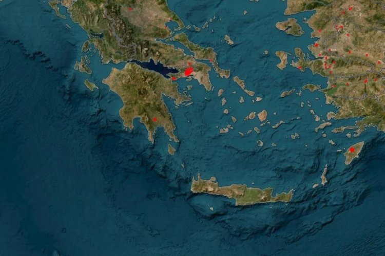 Wildfires in Greece: Live χάρτης με τις φωτιές - Πού υπάρχουν ενεργά μέτωπα τώρα!!