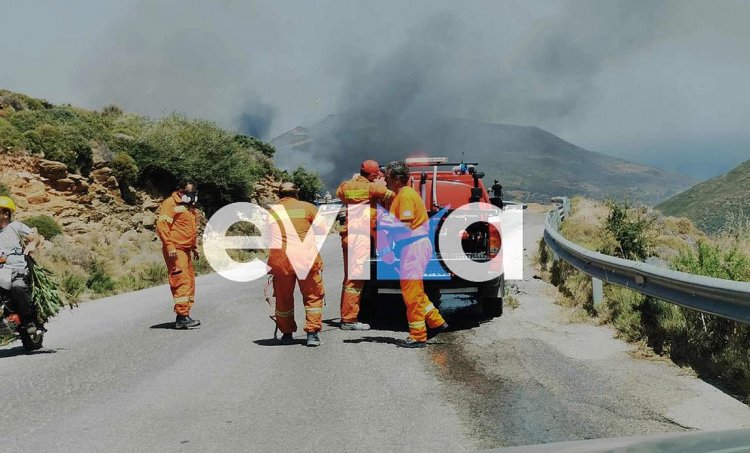 Wildfire in Karystos: Ξεκίνησε η εκκένωση του χωριού Ποτάμι στην Κάρυστο