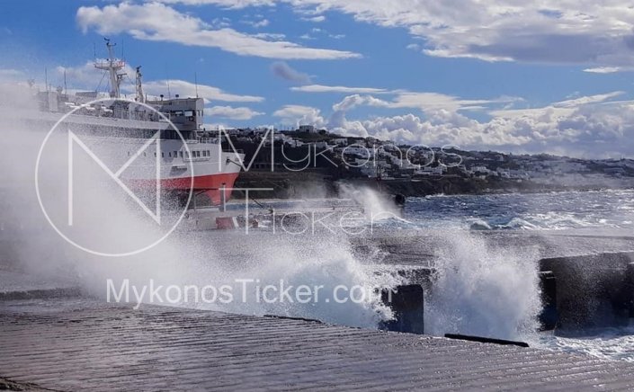 Marine Forecast: Αναγγελία για συνέχιση Θυελλωδών Ανέμων έως 8 bf, στο Νοτιοανατολικό Αιγαίο - Διαρκής Ετοιμότητα από το Λιμεναρχείο Μυκόνου