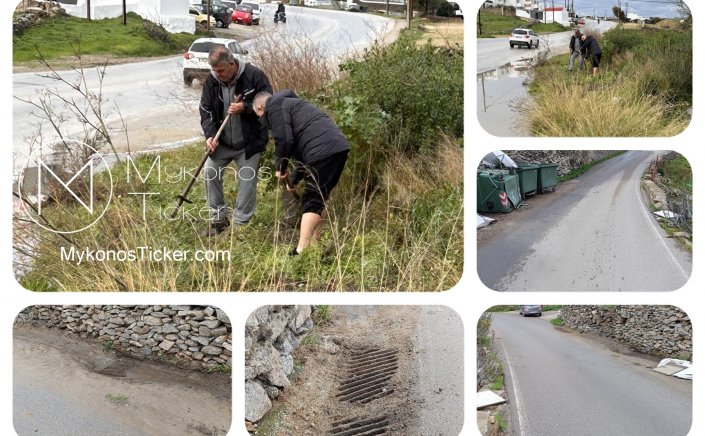 Municipality of Mykonos: Σε εξέλιξη ο καθαρισμός και η συντήρηση φρεατίων υδροσυλλογής ομβρίων υδάτων [εικόνες + video]