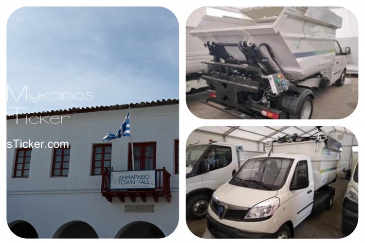 Χρήστος Βερώνης: Δωρεά ενός δορυφορικού απορριμματοφόρου στον Δήμο Μυκόνου, από την εταιρεία Santa Marina