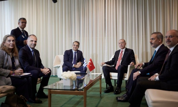 Mitsotakis Meets Erdogan in New York: Fast track η συνάντηση Μητσοτάκη - Ερντογάν / Είχε διάρκεια μόλις 30 λεπτά / Συμφώνησαν για το μεταναστευτικό