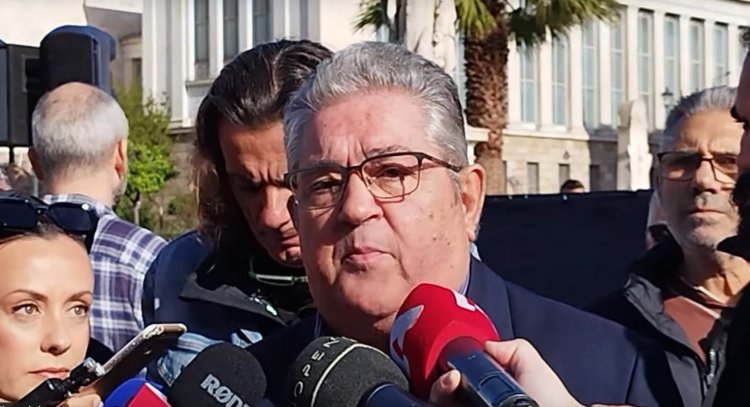 KKE Leader Koutsoubas: Η απεργία στέλνει ηχηρό μήνυμα να δοθούν λεφτά για μισθούς, παιδεία, υγεία και όχι για των πολέμων τα σφαγεία