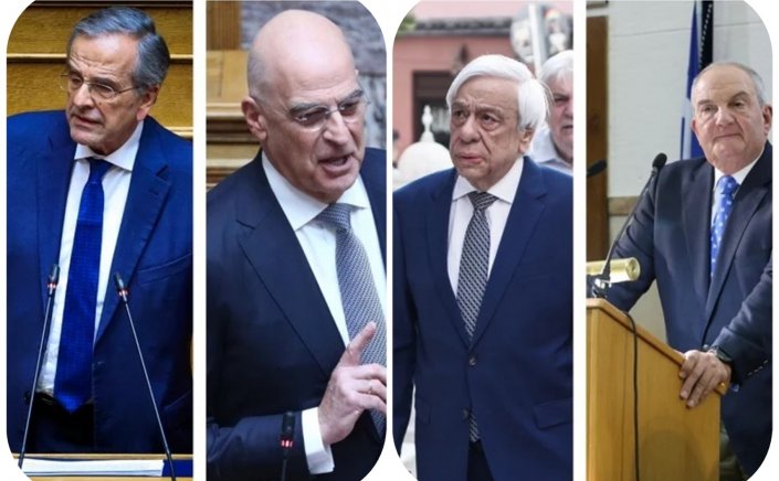 Politics & Current Affairs: Καραμανλής, Σαμαράς και Παυλόπουλος το απόγευμα στα εγκαίνια του Δένδια