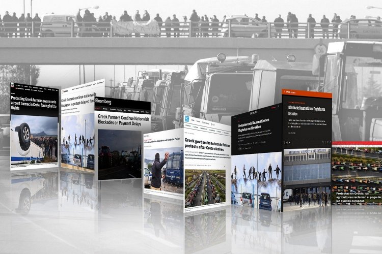 International Media: Οι αγροτικές κινητοποιήσεις στα διεθνή ΜΜΕ / «Στριμωγμένη η κυβέρνηση Μητσοτάκη λόγω σκανδάλου ΟΠΕΚΕΠΕ»