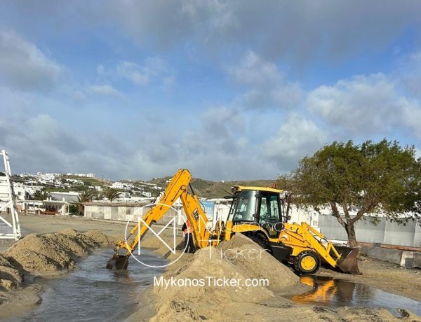 Operational Readiness Mykonos: 6η προληπτική παρέμβαση της Διοίκησης Βερώνη στον Ορνό για ασφαλή απορροή υδάτων [Εικόνες]