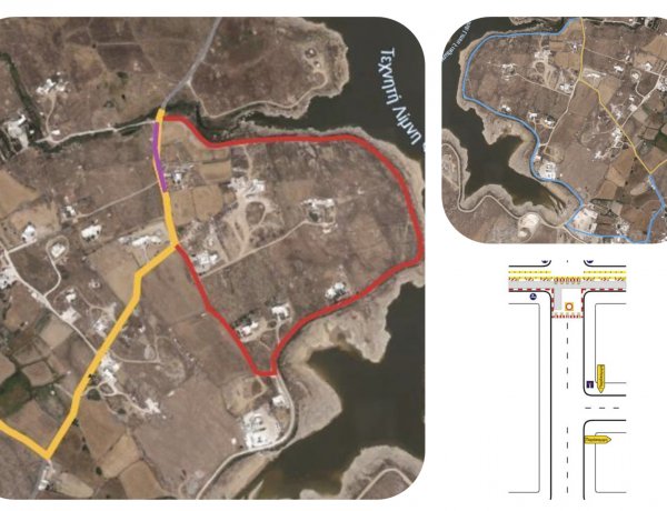 Mykonos Road Works: Κλειστός ο δρόμος Μαραθίου 9–19 Μαΐου - Οδηγοί για Μαράθι και Πάνορμο κινούνται περιμετρικά του Φράγματος