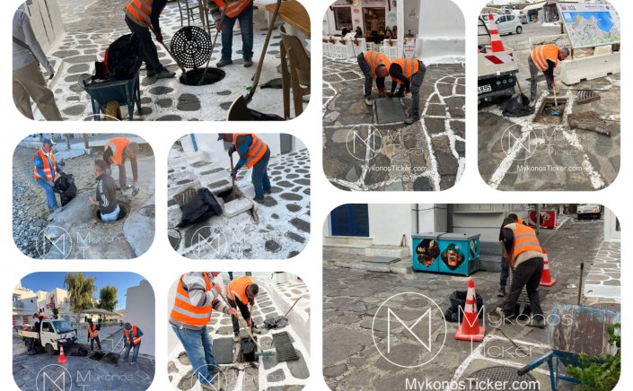 Stormwater Resilience: ΔΕΥΑ Μυκόνου - Υδρομηχανική συντήρηση και ενίσχυση της παροχετευτικότητας του δικτύου απορροής στη Χώρα ενόψει χειμώνα