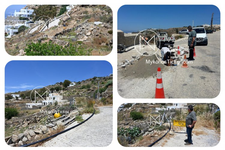 ΔΕΥΑ Μυκόνου: Στοχευμένη τεχνική παρέμβαση στον Άγιο Στέφανο - Αποκατάσταση της υδροδότησης στις υψομετρικά ευάλωτες περιοχές